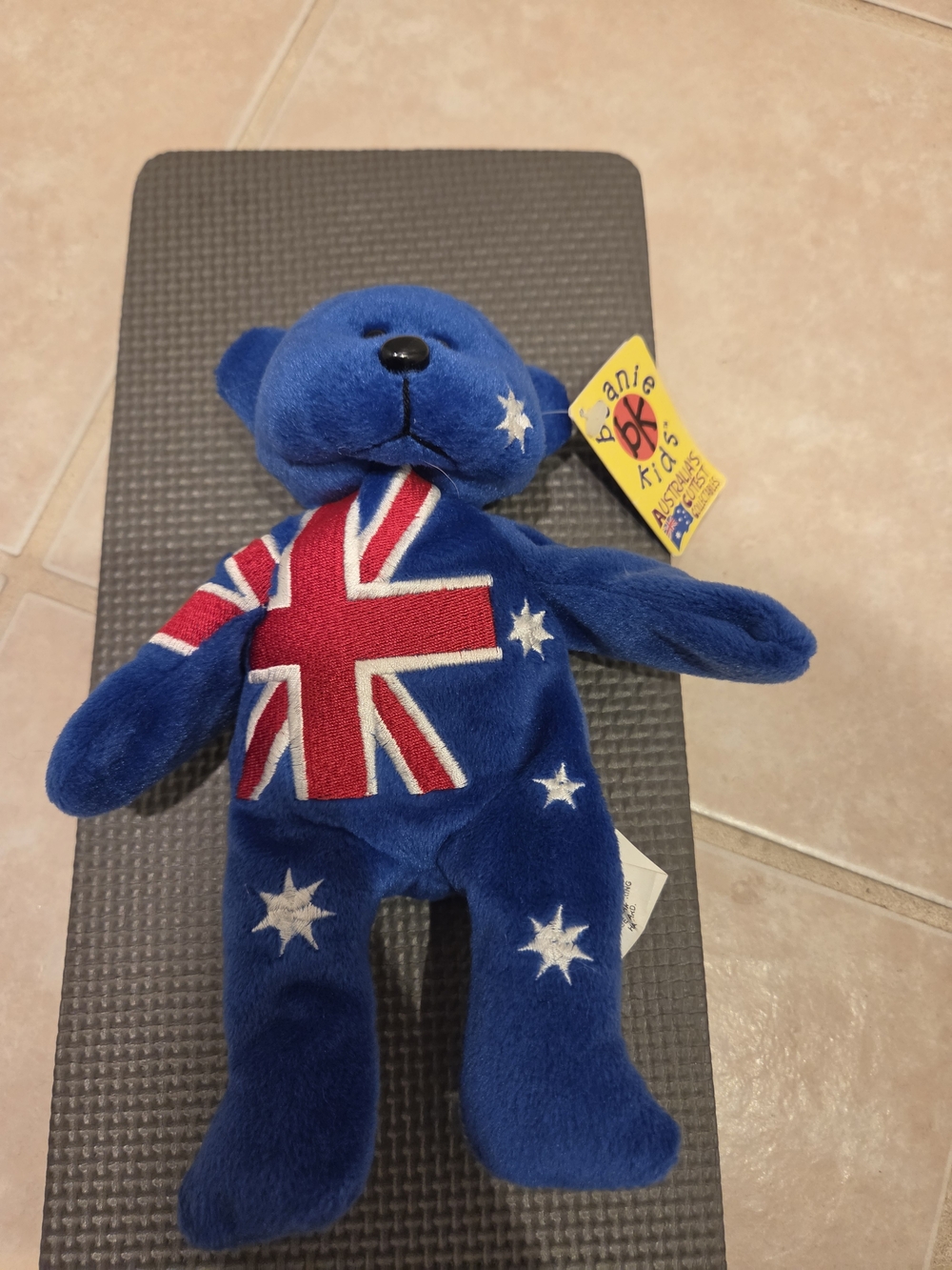Blue Australian Flag Plush Bear - Soft Kids Toy